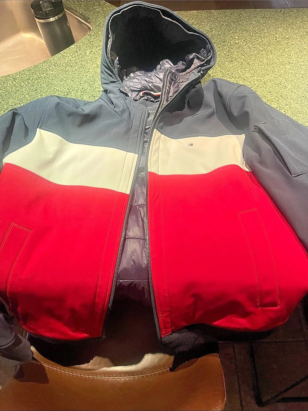 Tommy Hilfiger Men's Color Block Jacket XL Like New